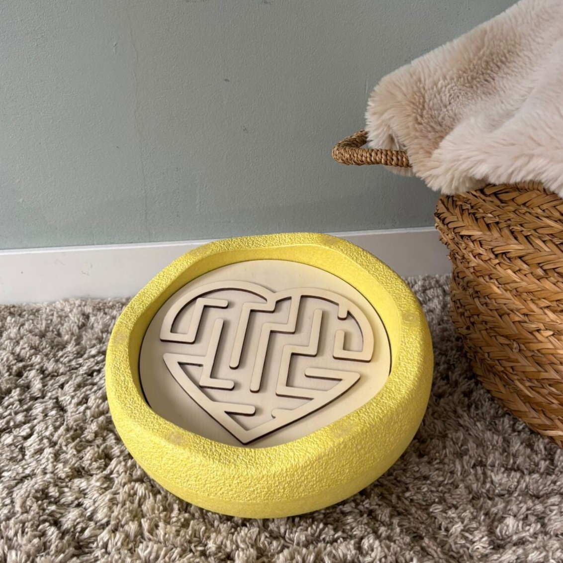 Inleg stapelstein doolhof hart