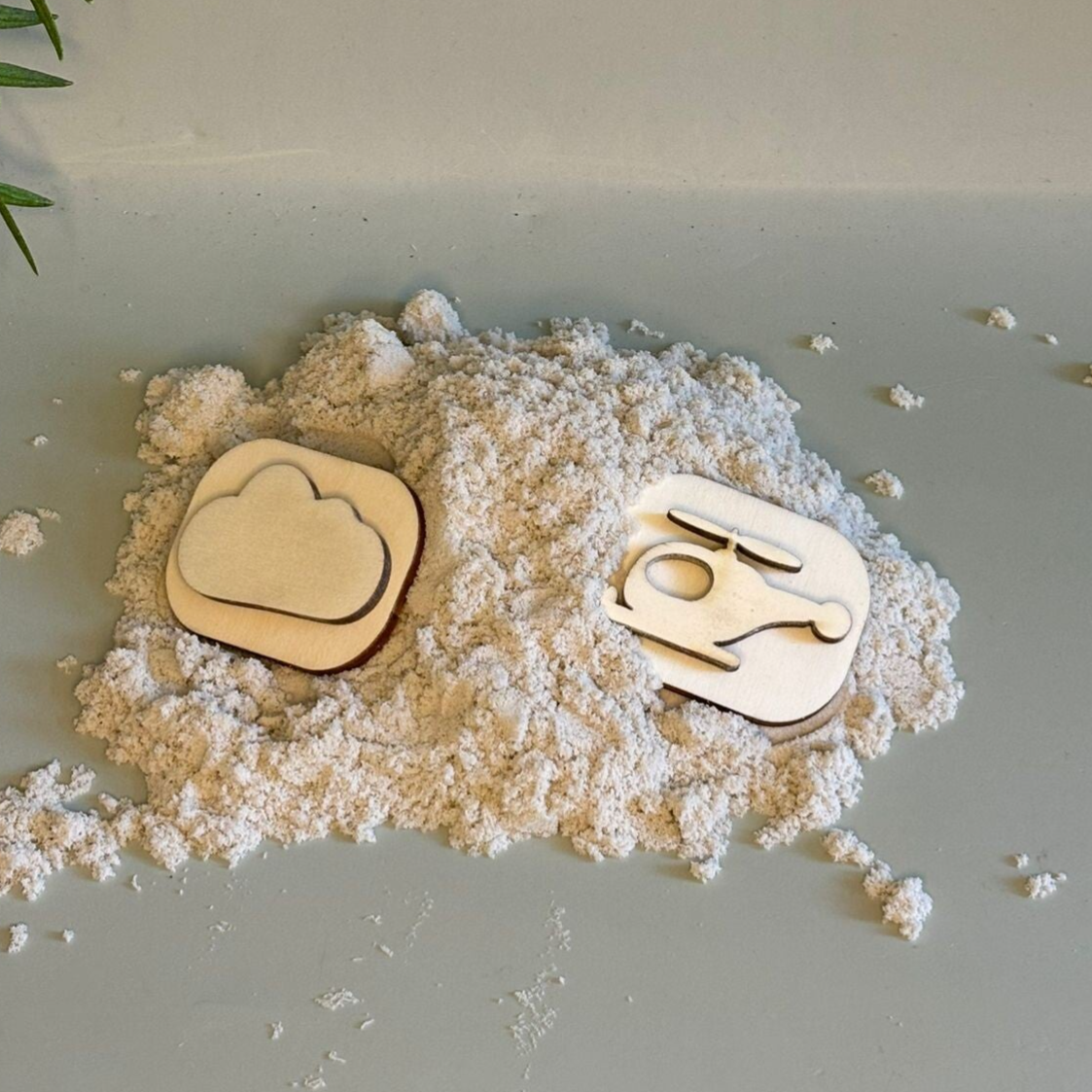 Stempel helikopter&wolk