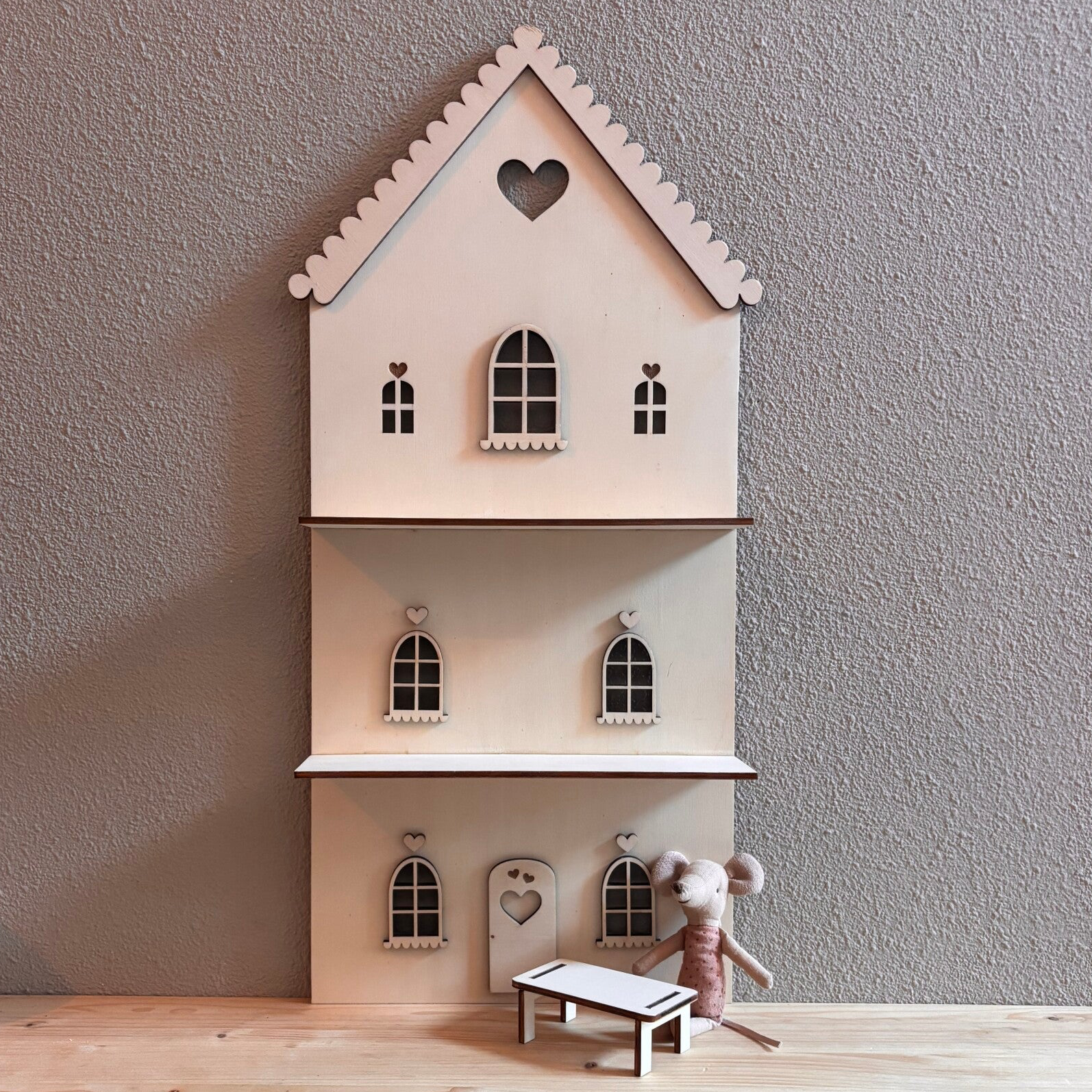 Poppenhuis eettafel rechthoek