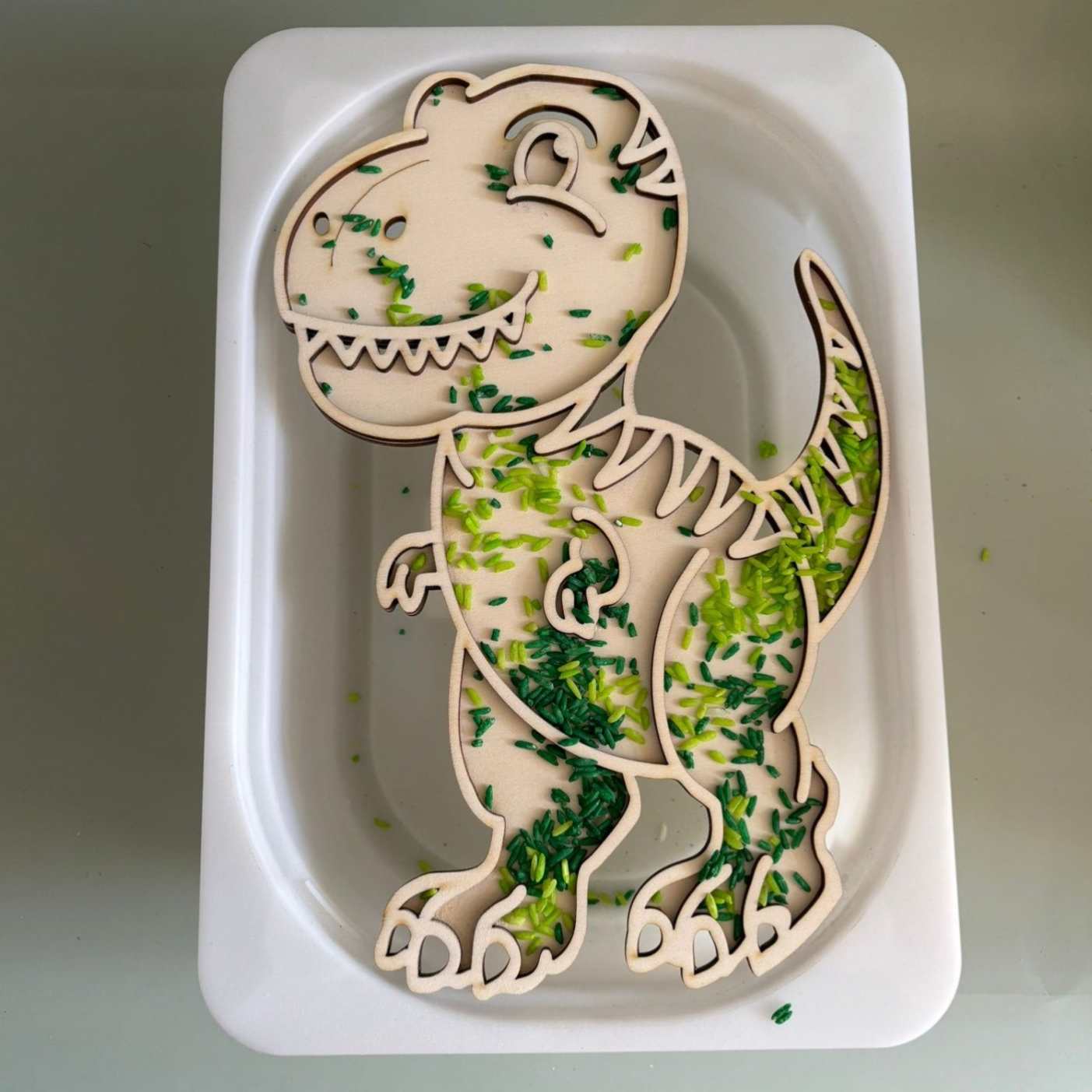 Inleg open dinosaurus