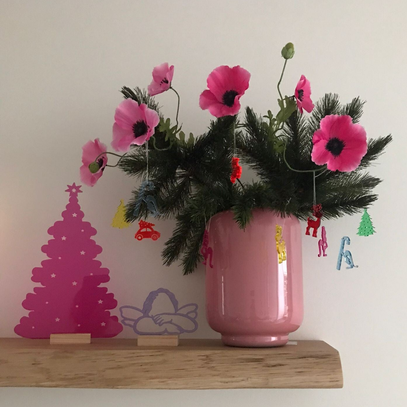 Kleurrijke plexiglas kerstbomen L