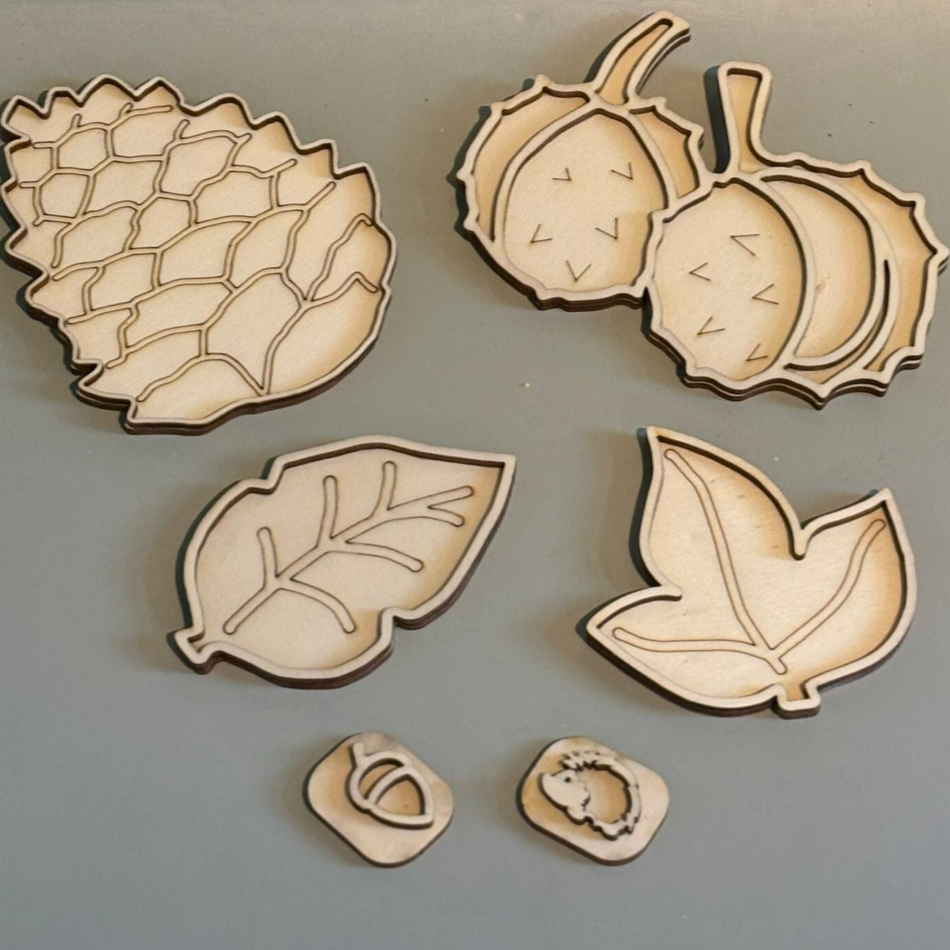 Speelframe set herfst dennenappel