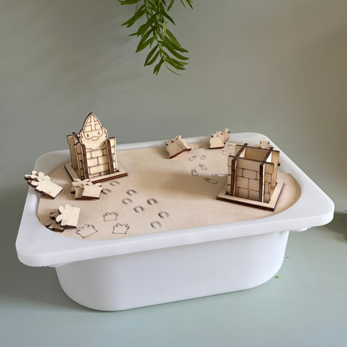 Inleg Sinterklaas 3d schoorsteen