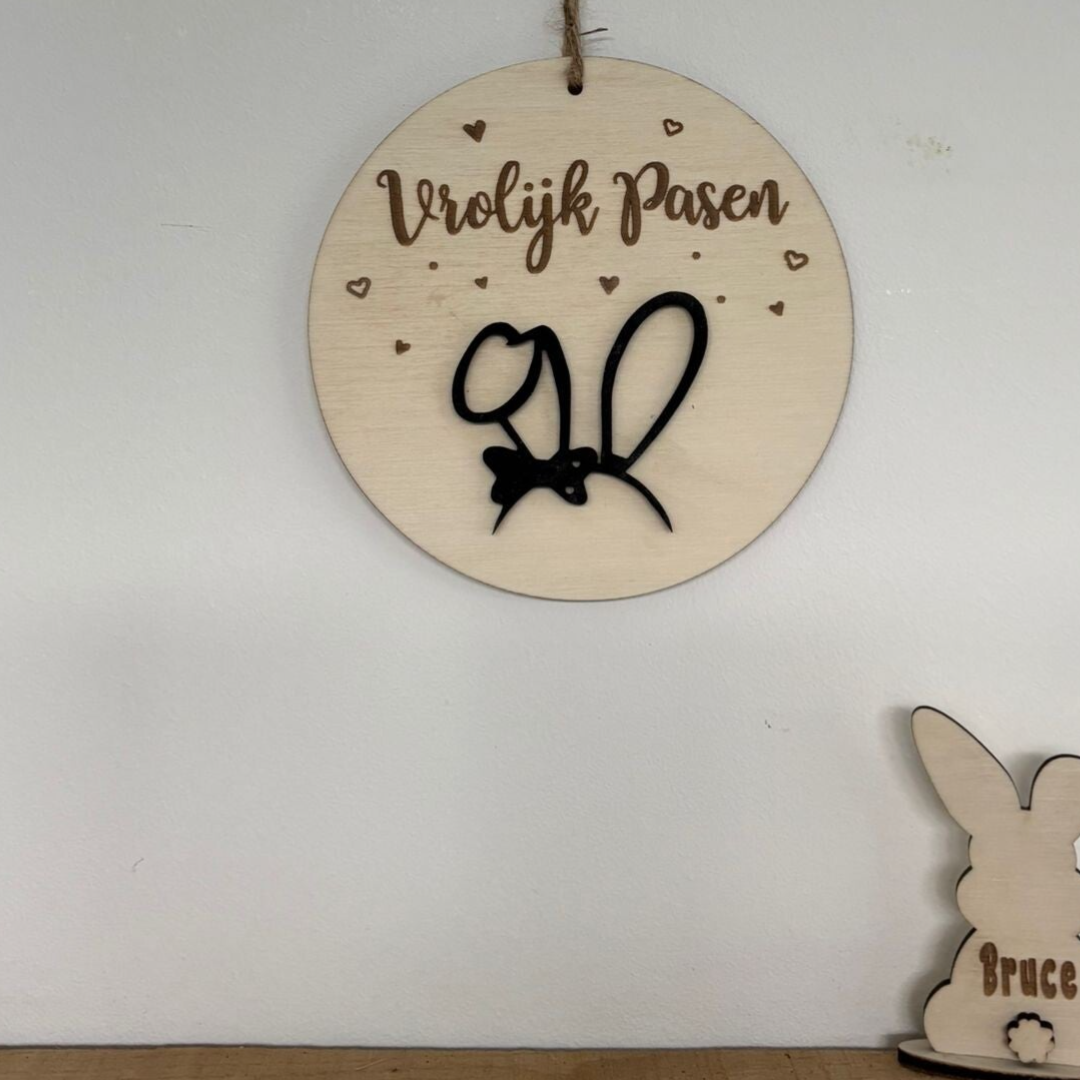 Paashanger vrolijk pasen