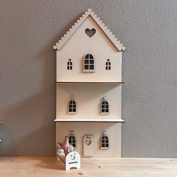 Poppenbed 1 persoons maan