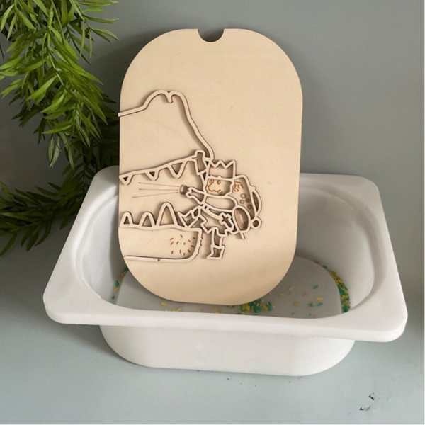 Inleg koning met draak