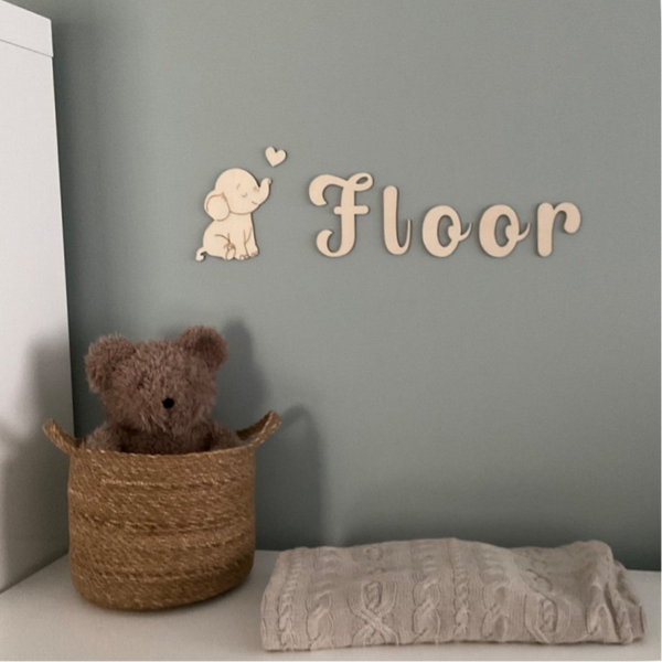 Houten figuur olifant