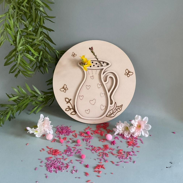 Inleg stapelstein bloemenvaas