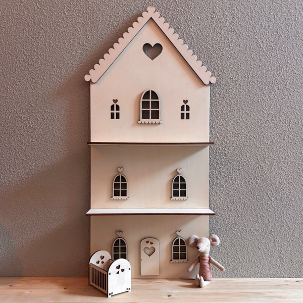 Poppenhuis ledikant hart