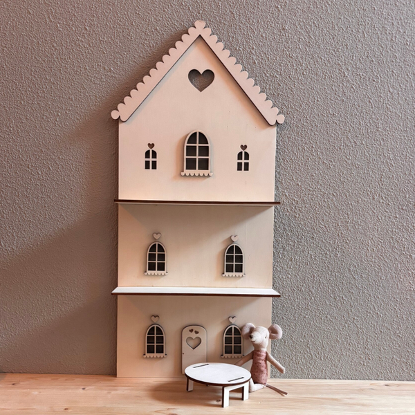 Poppenhuis eettafel rond