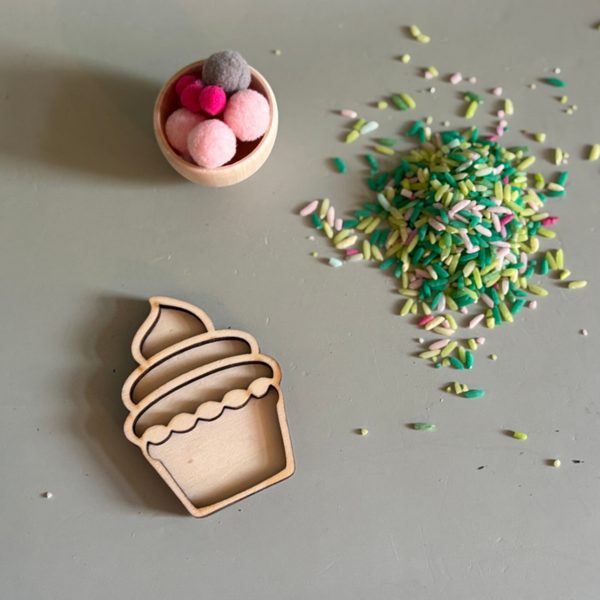 Houtje met een foutje cup cake