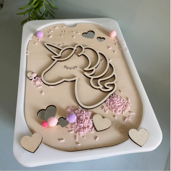 Inleg eenhoorn hoofd