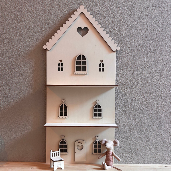 Poppenhuis stoel rond