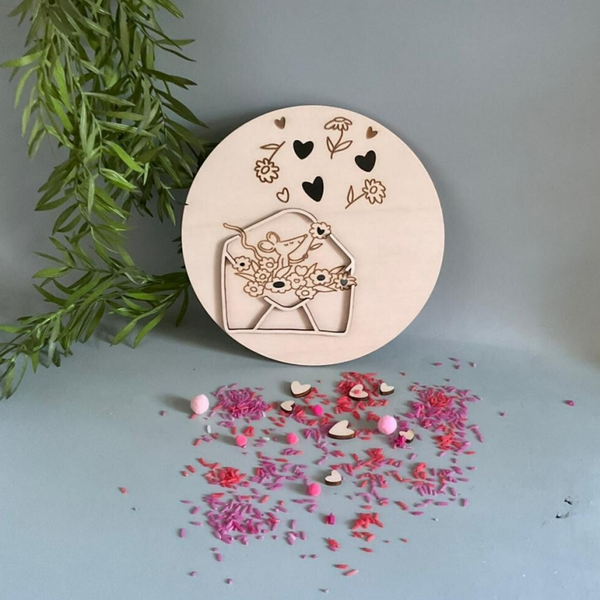 Inleg stapelstein muisje