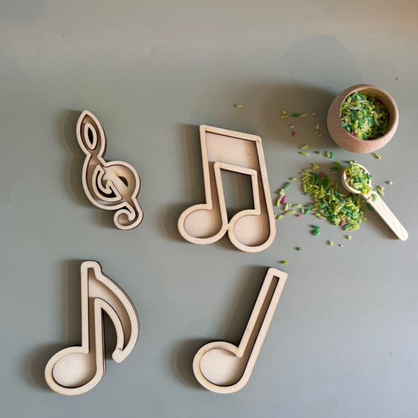 Speelframe set muzieknoten