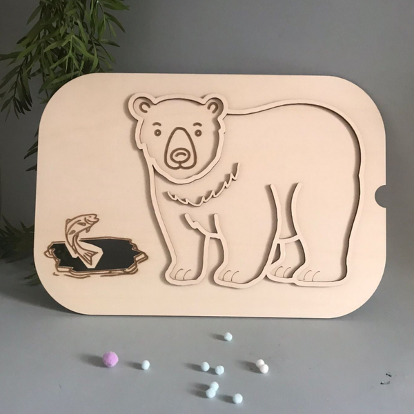 Inleg trofast ijsbeer