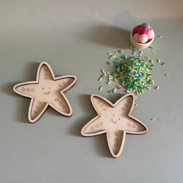 Houtje met een foutje zeester