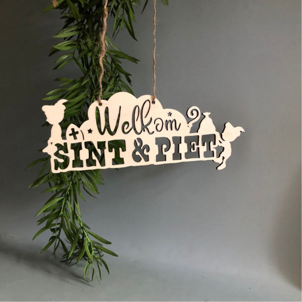 Welkom Sint & Piet hanger