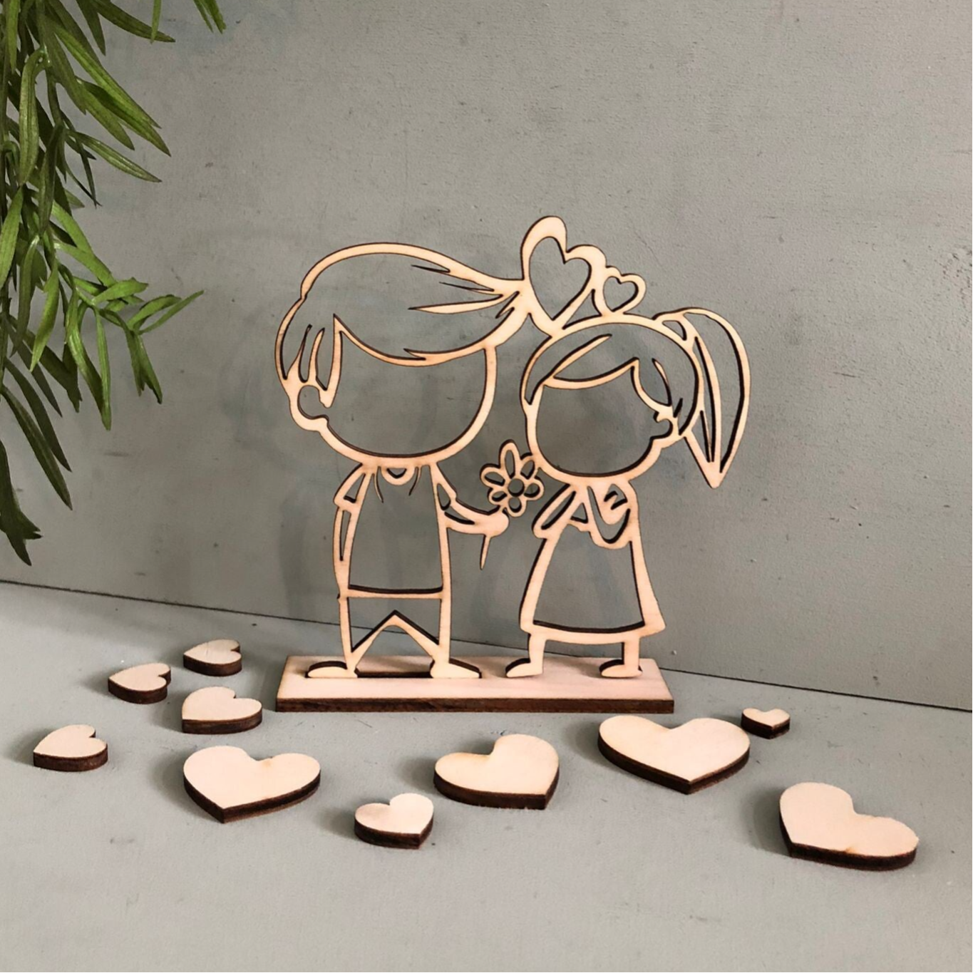 Verliefd stel op standaard