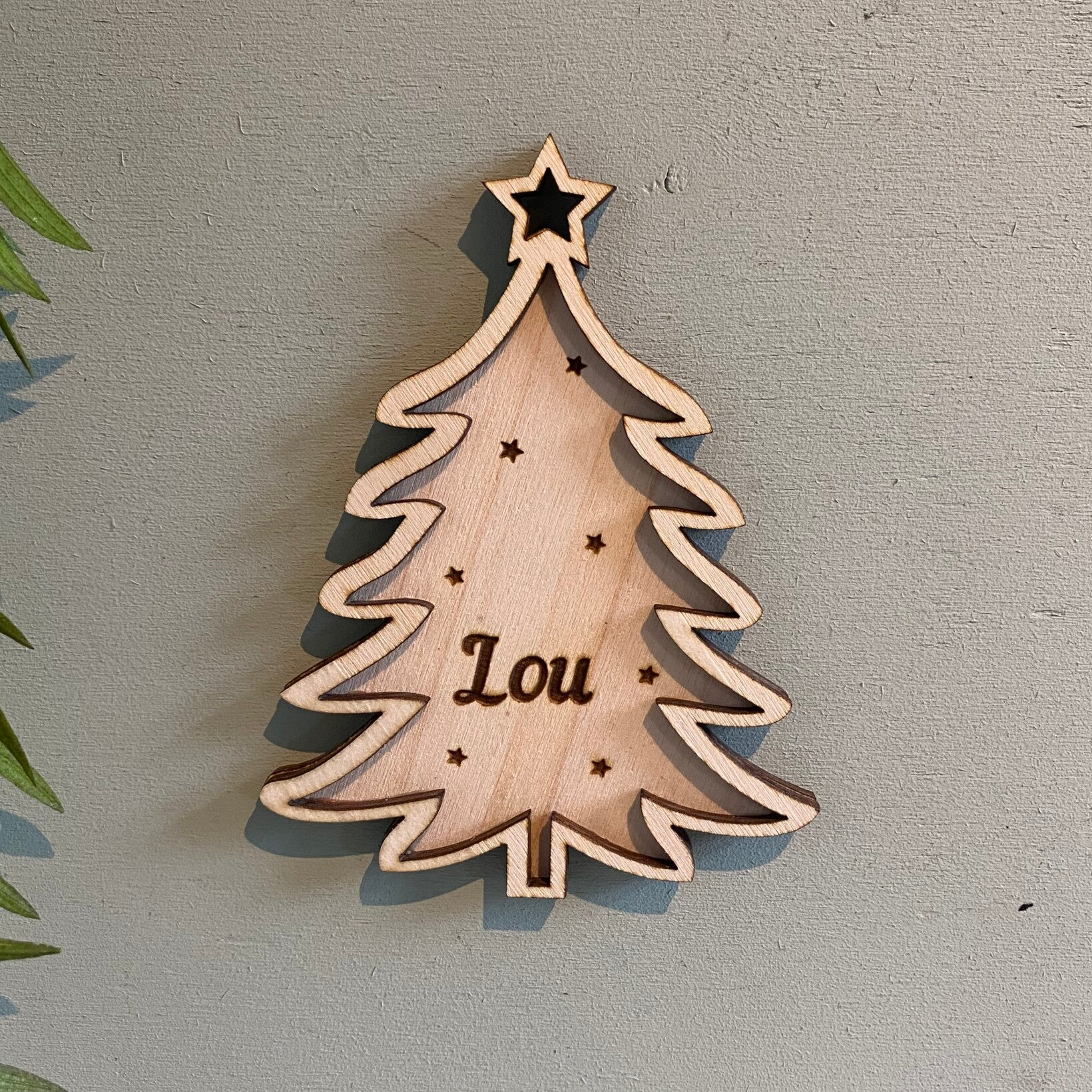 Kerst hanger boom Lou