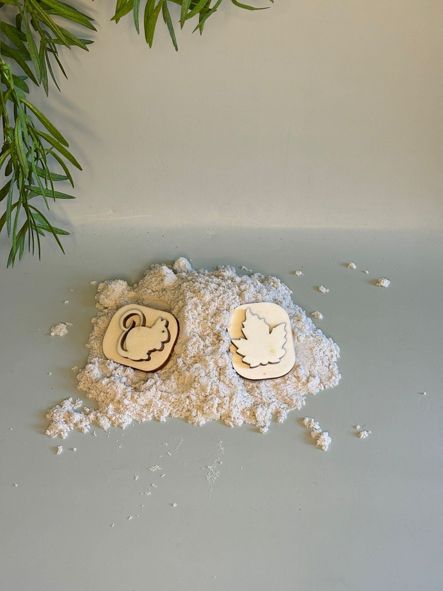 Stempel eekhoorn&herfstblad