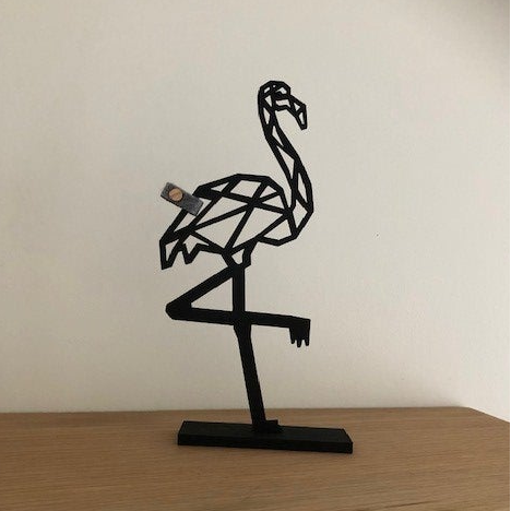 Mini geo flamingo