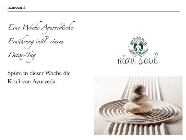 Eine Woche Ayurvedische Ernährung inkl. einem Detox-Tag