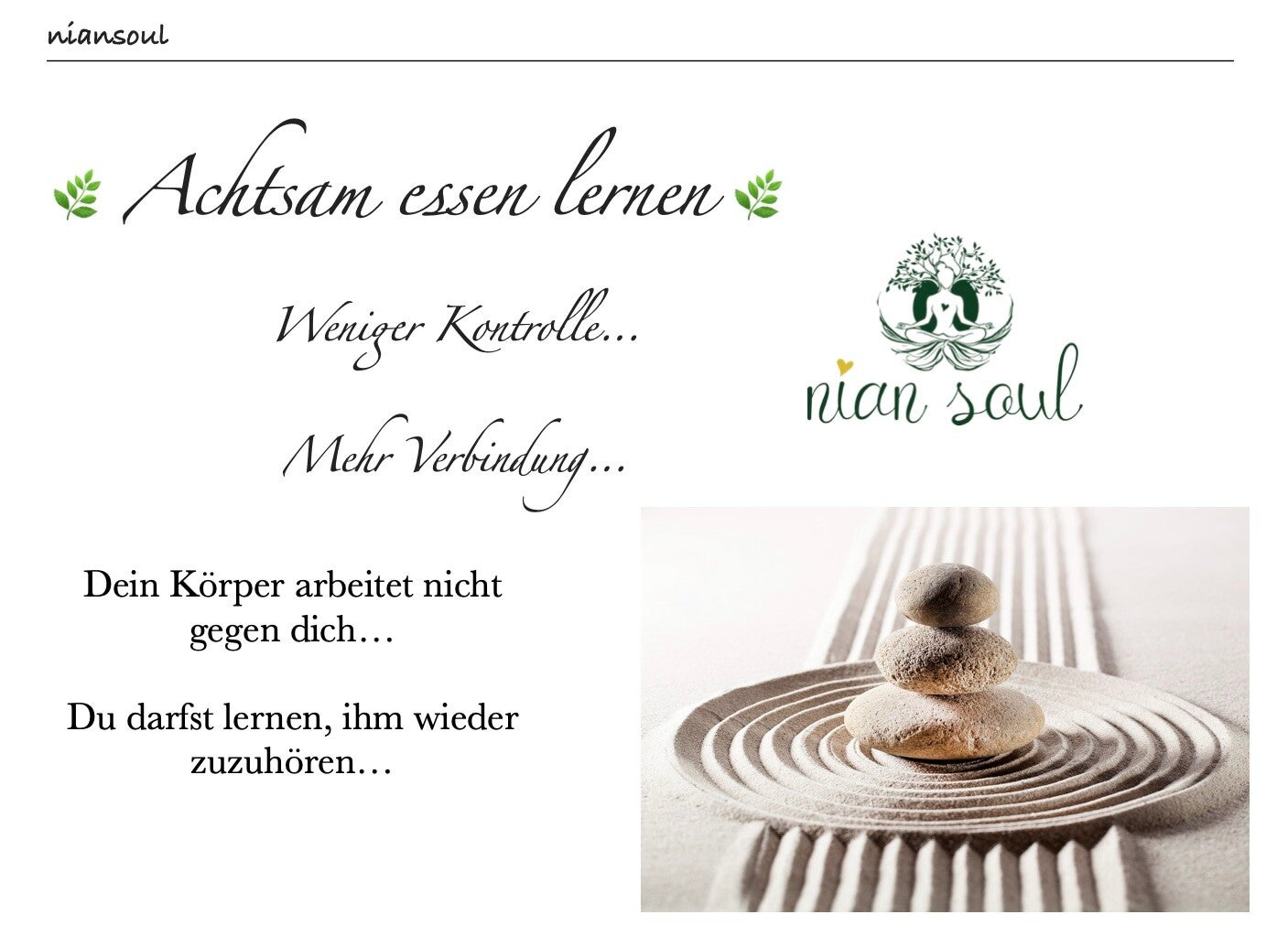 Achtsam essen lernen 🌿 Weniger Kontrolle...Mehr Verbindung...