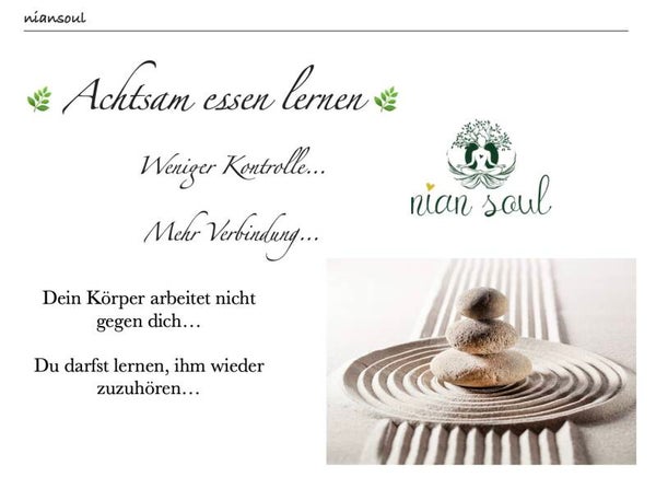 Achtsam essen lernen 🌿 Weniger Kontrolle...Mehr Verbindung...