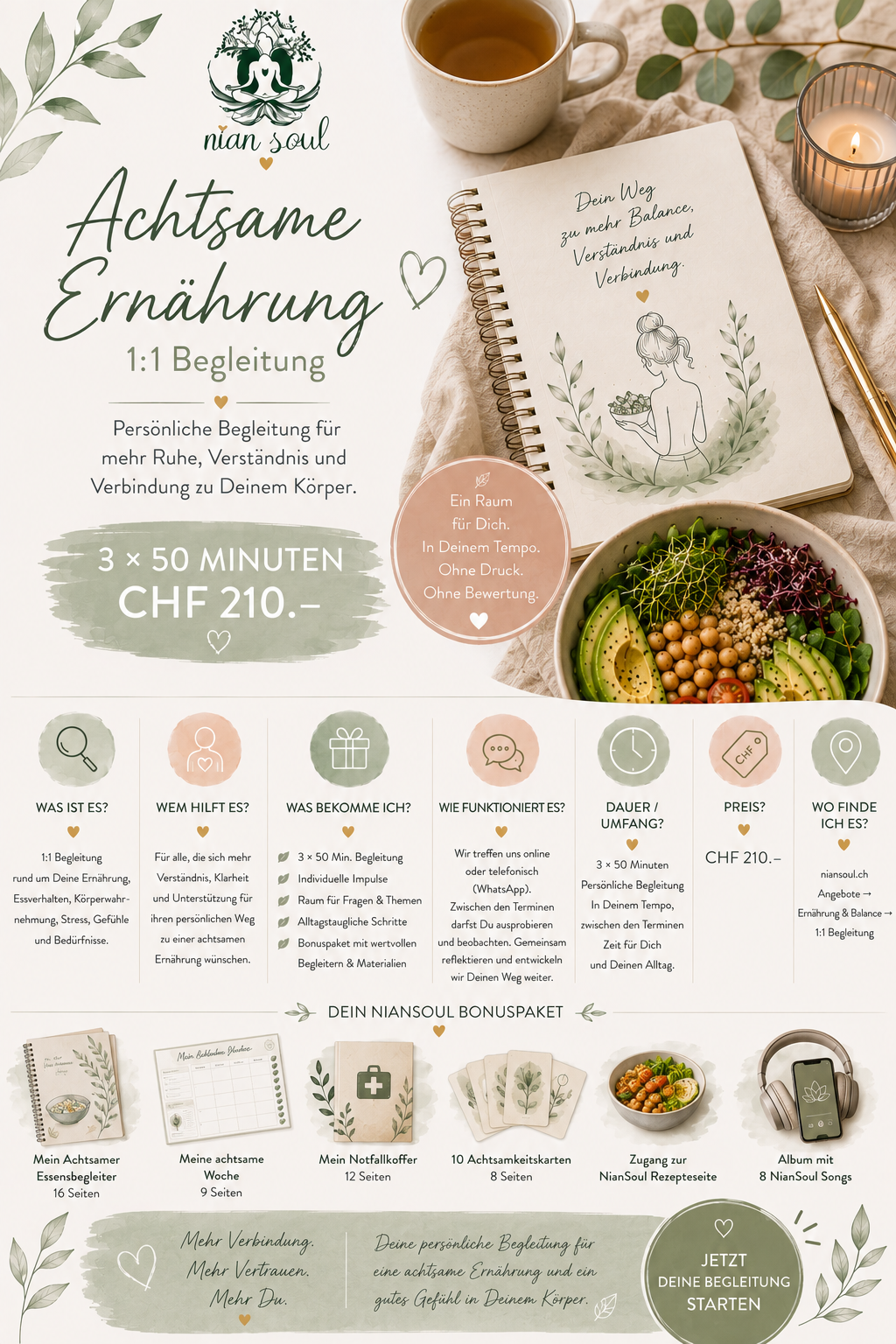 Achtsame Ernährung – 1:1 Begleitung 🌿🤍