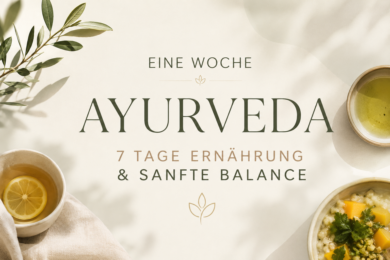 Eine Woche Ayurveda – 7 Tage Ernährung & sanfte Balance 🌿