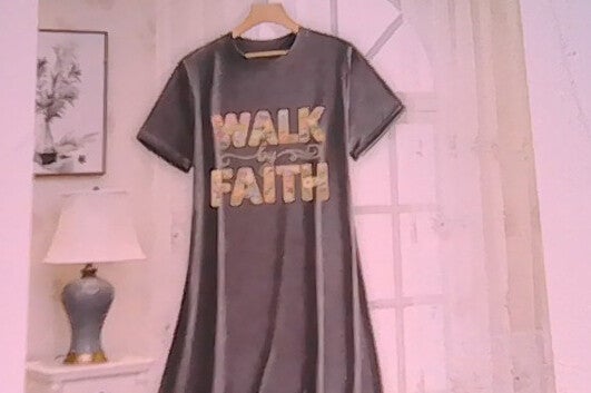 gray dress walk by faith