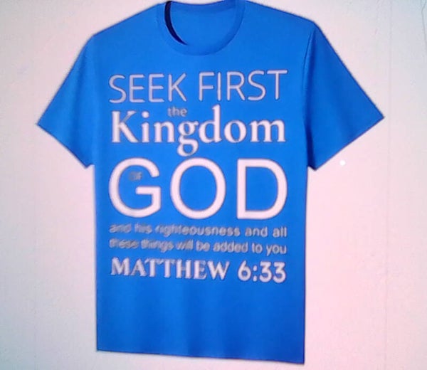 Seek first the kingdom of god