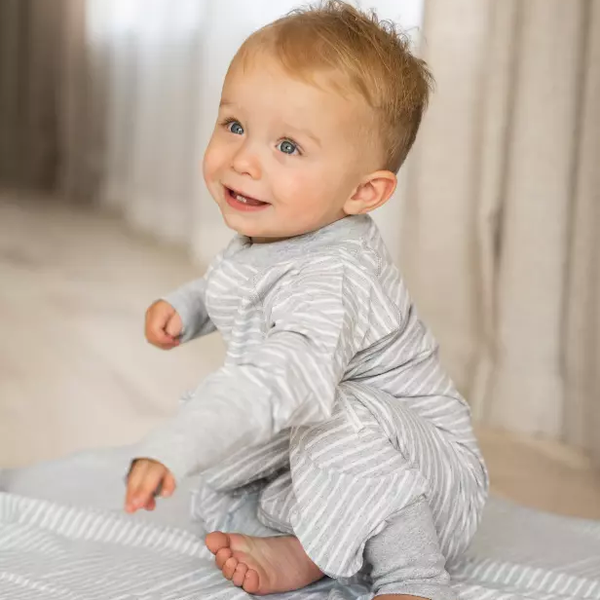 Set van babybroek en romper Classic Grijs  Geggamoja