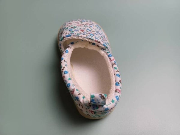 Baby Espadrilles blauwe bloemetjes