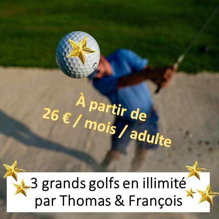 Golf pour pays de Morlaix & Roscoff en illimité, ≠ offres sur ≠ golfs à 30 min.! 3 grands golfs en illimité à partir de 26€/mois/adulte (réseau 63 Trous) /ou autres cotisations au golf de Plouescat(9T) Par Thomas & François, indépendants des pays de Morla