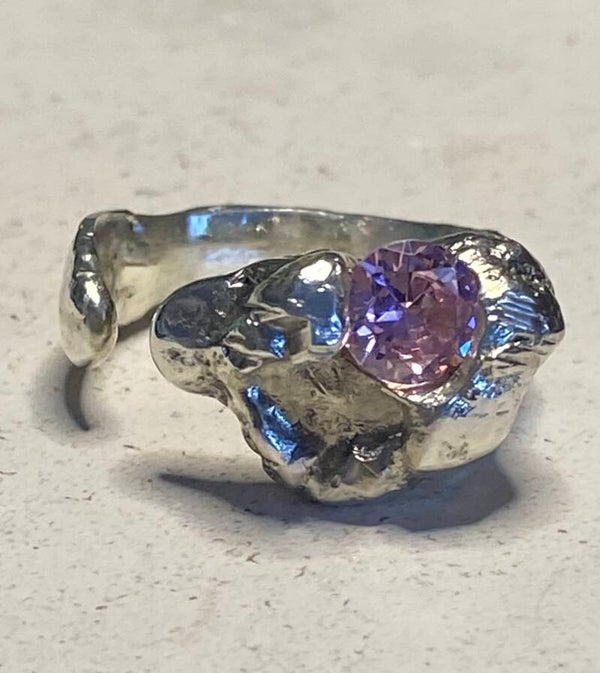 Bague saphir rose