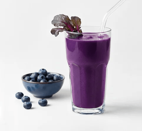 Electric Blue – Blåbär & Rödkålsskott odlade på fröer från HCT Seeds