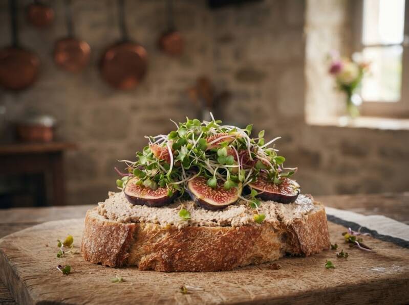 Pâté de Campagne – lantpaté med peppriga rädisgroddar Daikon