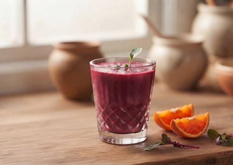 Red Mustard Fire Shot – en intensiv och uppiggande shot med nyskördade röda senapsskott som ger en naturlig hetta likt wasabi och pepparrot.