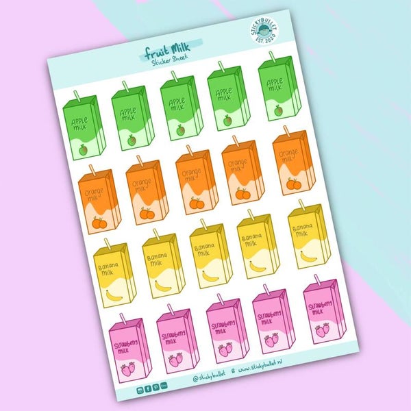 Leuke pakjes drinken - 16 stickers