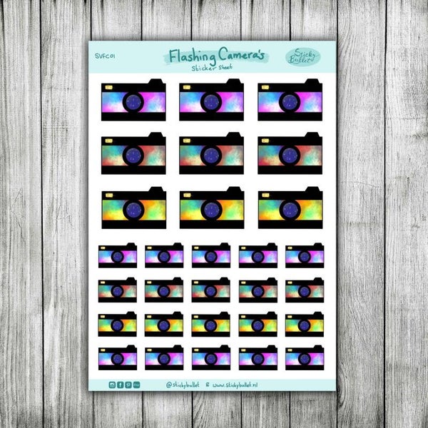 Flashing Camera's - 29 stickers