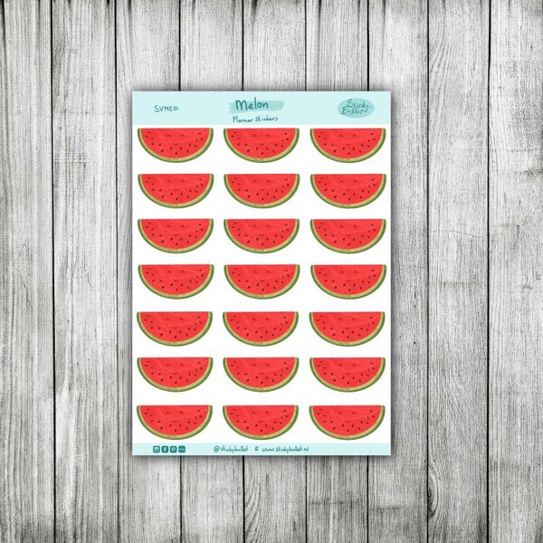 Meloen - Planner Stickers - 21 Stickers