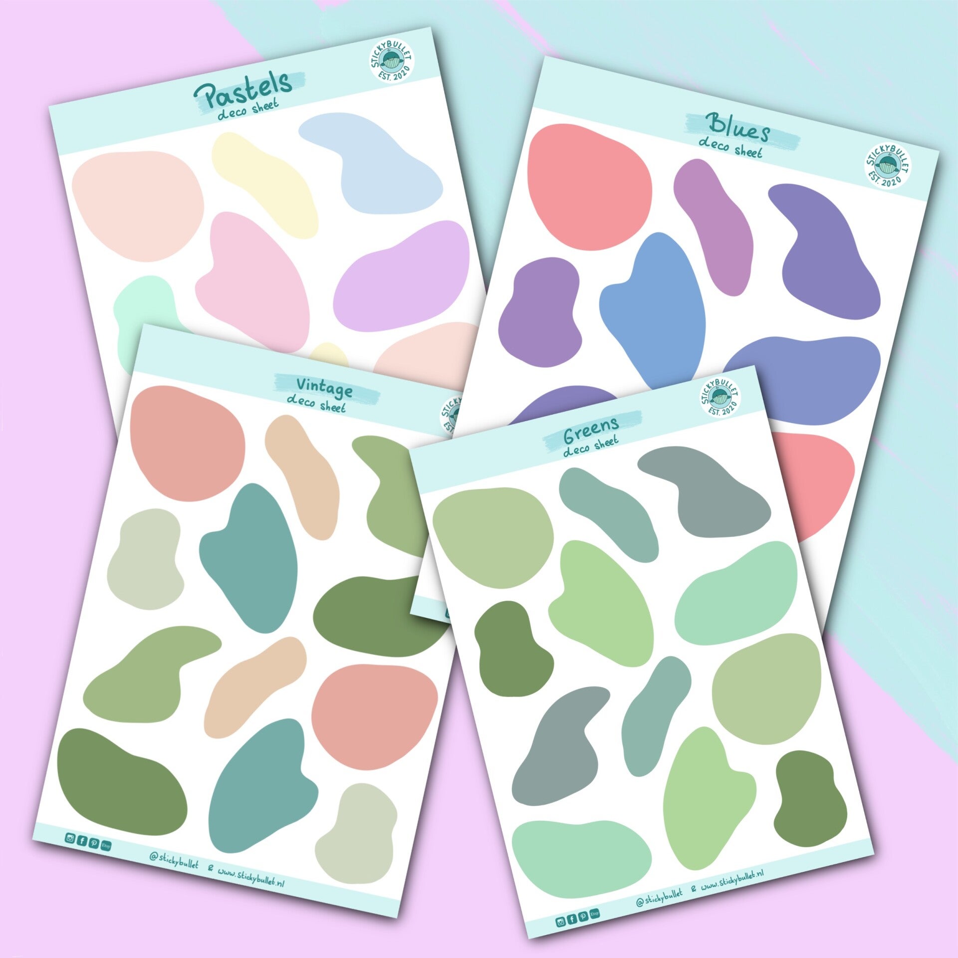 Deco stickers - 12 stickers