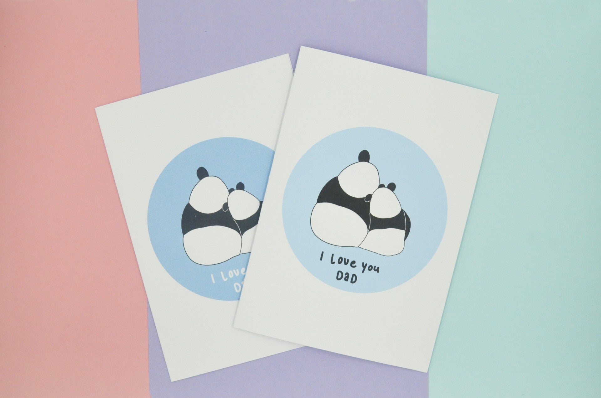 I love you dad - Dubbele wenskaart met enveloppe - A6