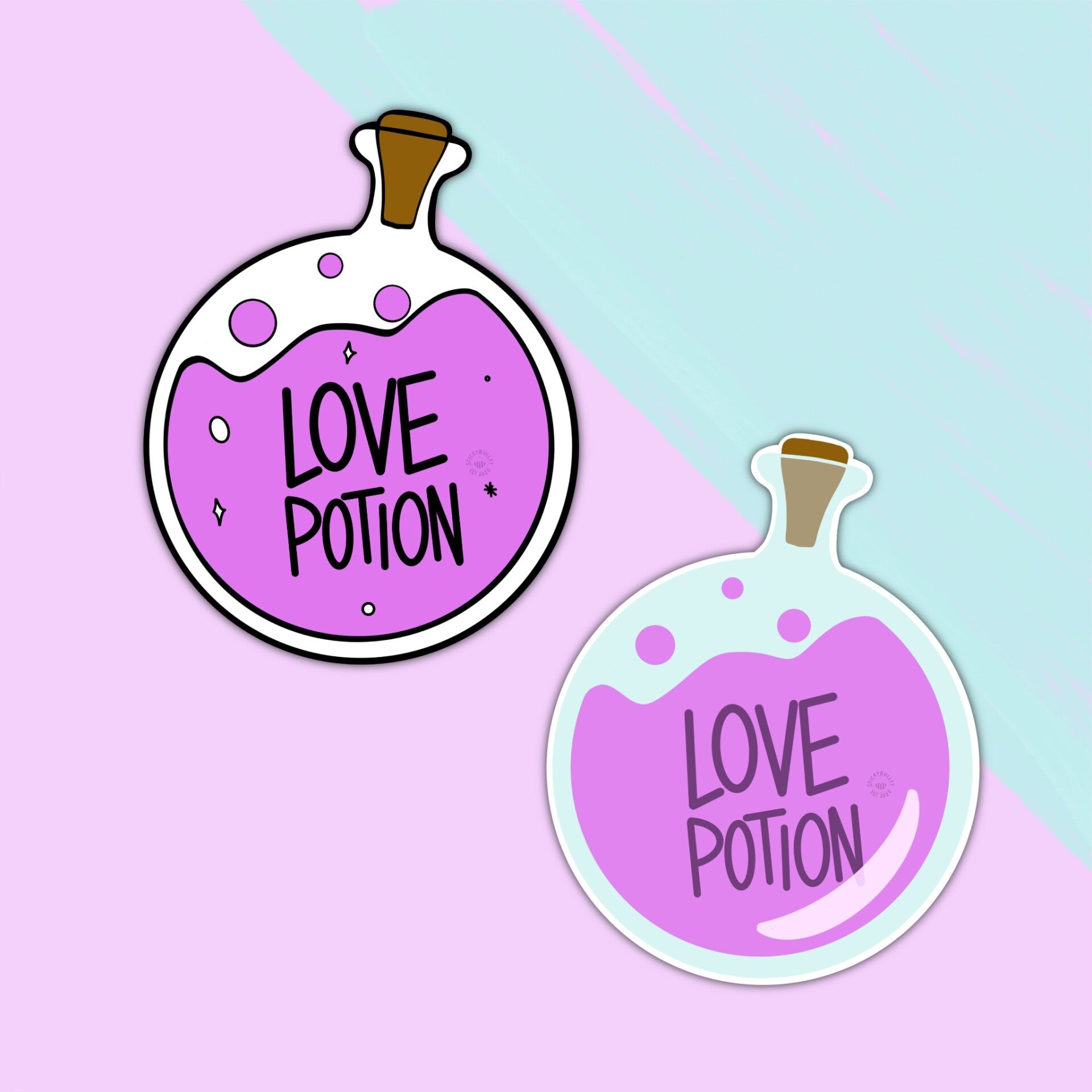 Love Potion Sticker // kras- en spatbestendig