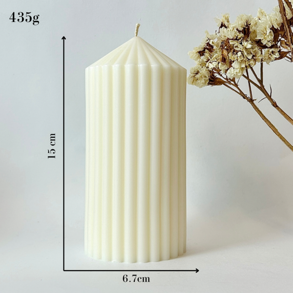 Świeca KOLUMNA 435g sojowo-pszczelna