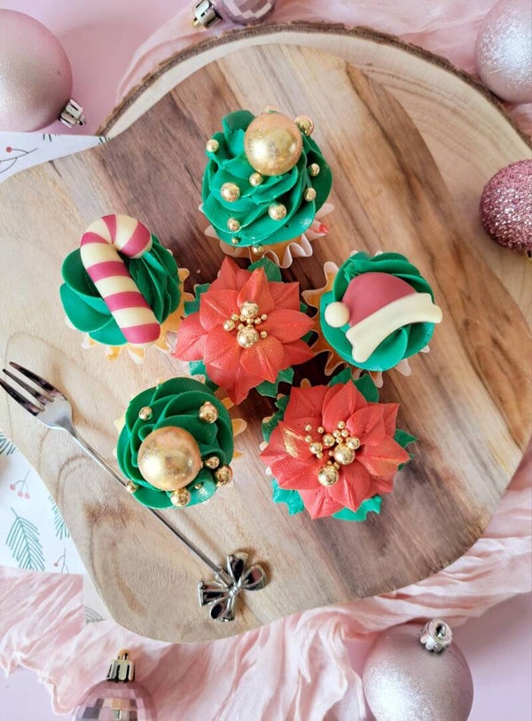 Mini kerst cupcakes