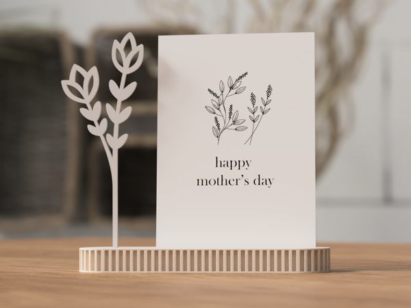 Moederdag Foto- & Kaarthouder – Handgemaakt 3D‑Geprint Cadeau