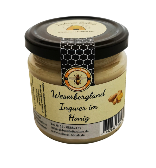 Ingwer-Honig – cremiger Honig mit Bio-Ingwer verfeinert